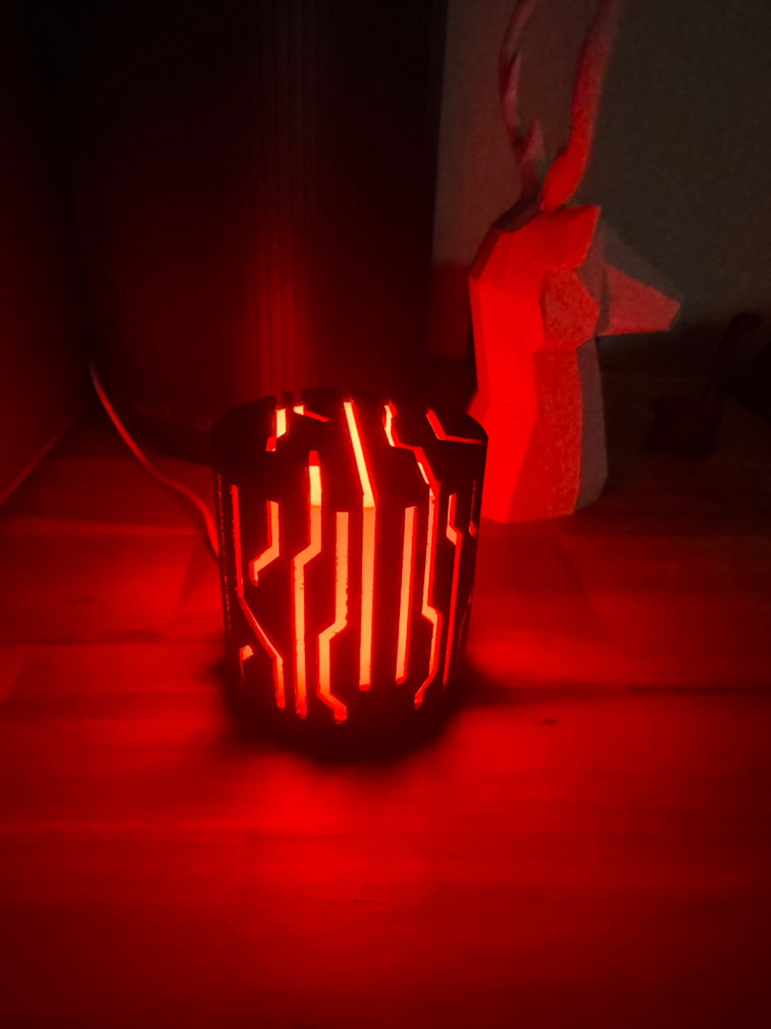 Customizable 3D Printed cylinder Lamp