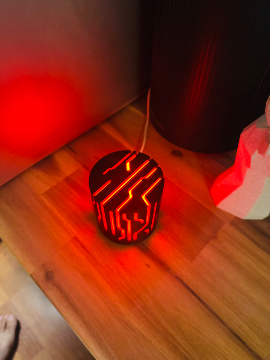 Customizable 3D Printed cylinder Lamp